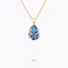 Mini drop necklace, light sapphire