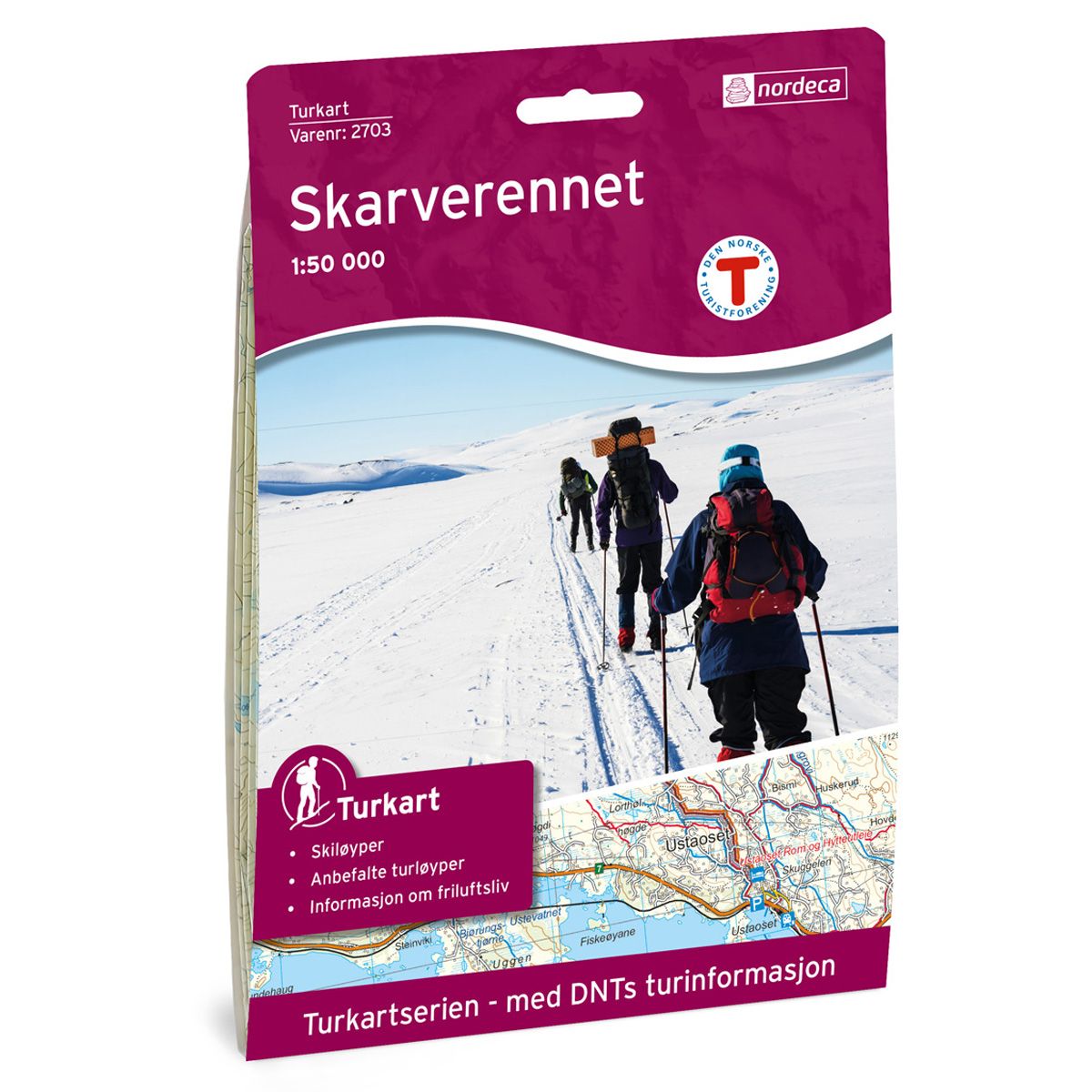Turkart  Skarverennet 1:50 000