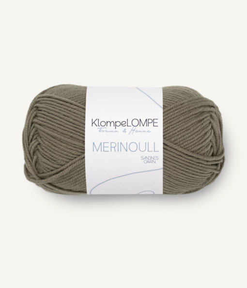 KLOMPELOMPE MERINOULL 9851 Lys støva oliven