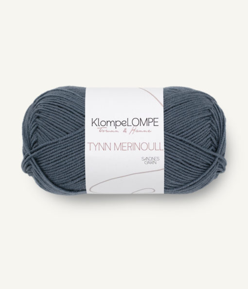 KLOMPELOMPE TYNN MERINOULL 6061 Mørk grå blå
