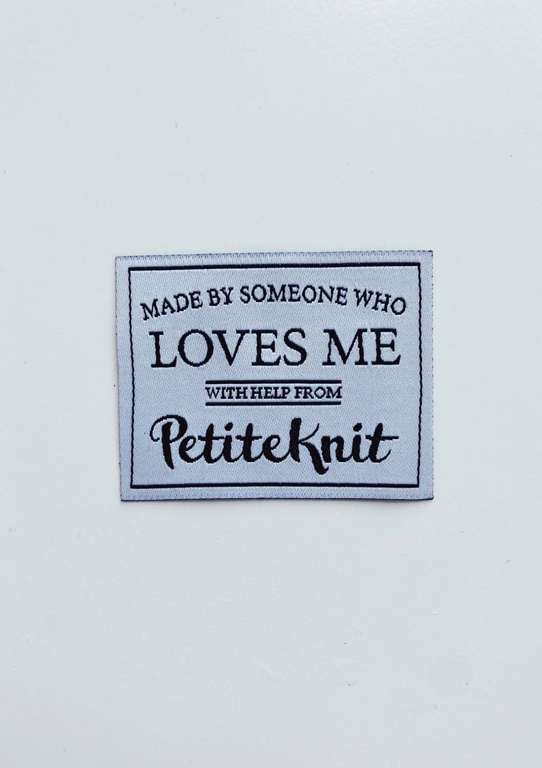 PETITE KNIT MERKELAPP Made By Someone Who loves me... PK