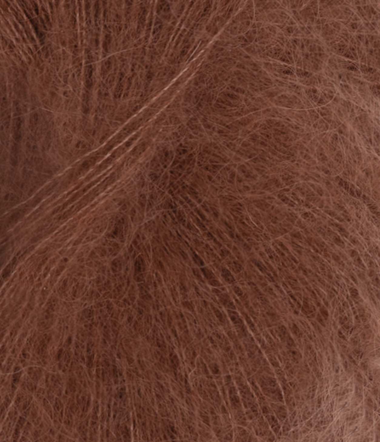 Tynn Silk Mohair, Mørk brun(3072)