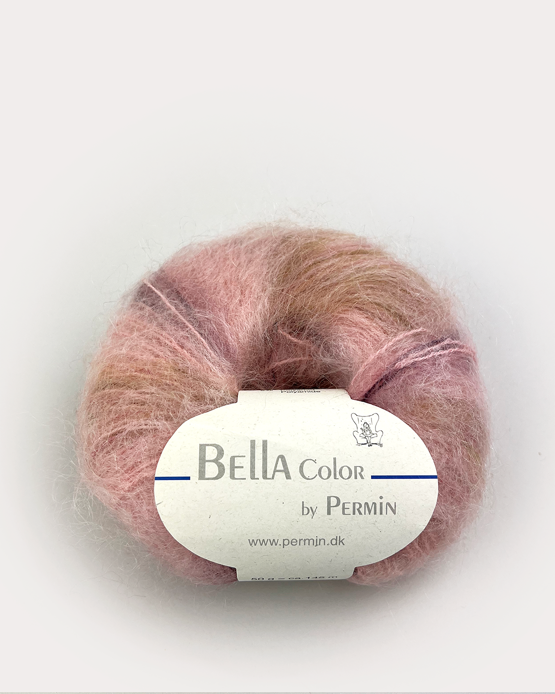BELLA COLOR MOHAIR By Permin 883166 Rose/Oliven(66)