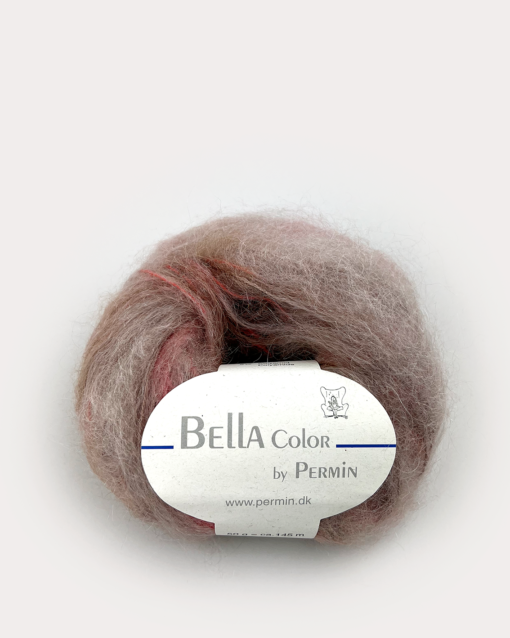 BELLA COLOR MOHAIR By Permin 883163 Beige/Rust(63)