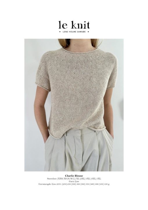 Le Knit PLAIN YOKE TEE LHS41