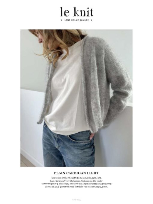 Le Knit PLAIN CARDIGAN Light LHS-054