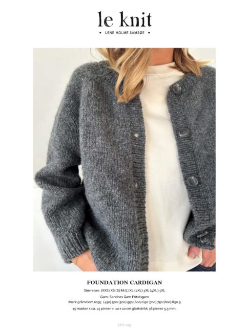 Le Knit  FOUNDATION CARDIGAN LHS059