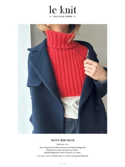 Le Knit NOTE RIB NECK LHS-060