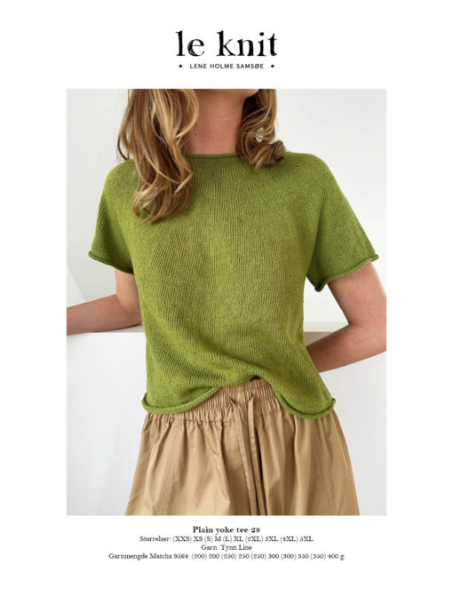 LeKnit PLAIN YOKE TEE 28 LHS72