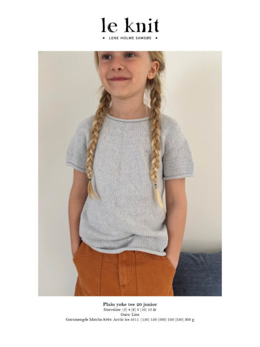 Le Knit PLAIN YOKE TEE 20 JR LHS73