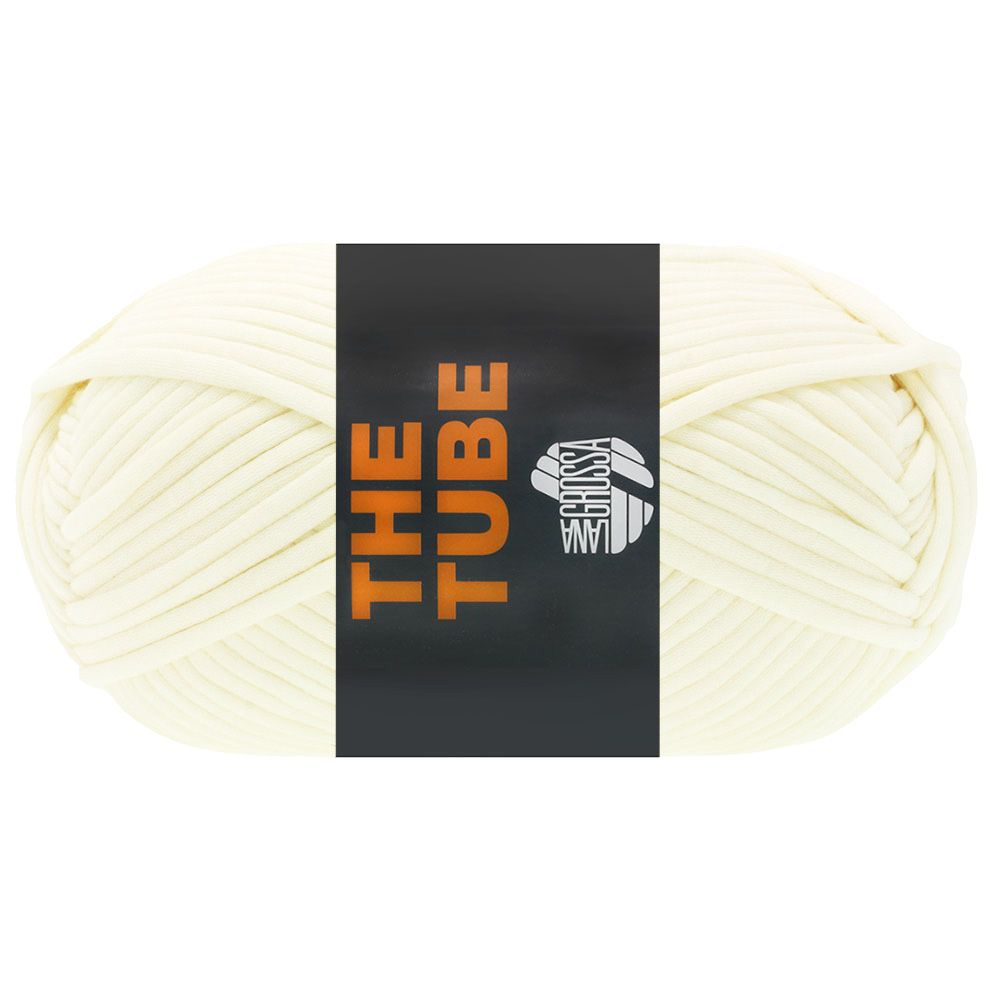 Lana Grossa THE TUBE Farge 2 Naturhvit 200g 114 m
