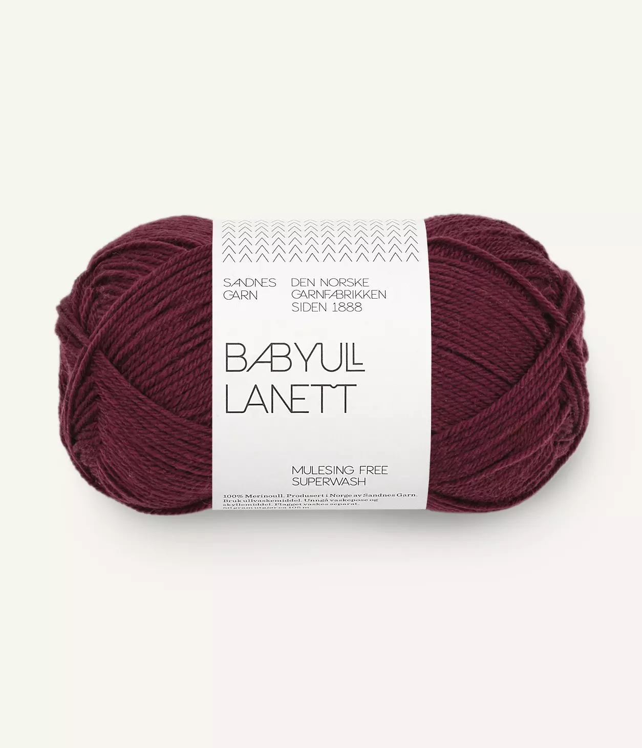 BABYULL LANETT 4372 Mørk Burgunder