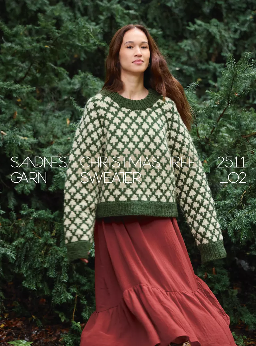 2511-02 CHRISTMAS TREE SWEATER Dame