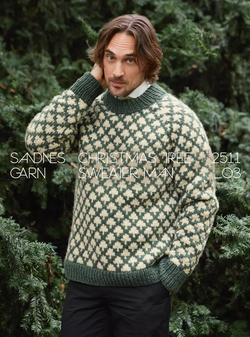 2511-03 CHRISTMAS TREE SWEATER Herre