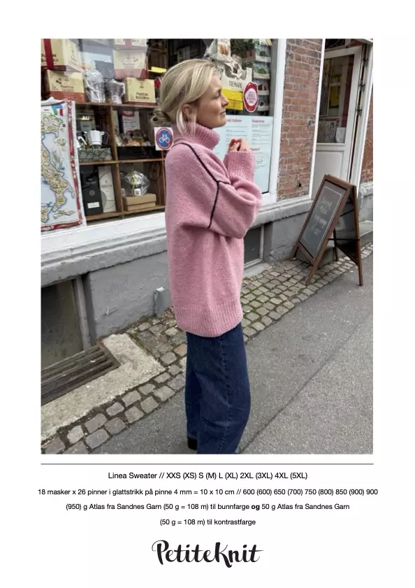 PetiteKnit LINEA SWEATER PK 295