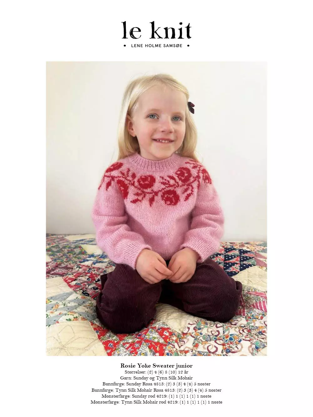 LeKnit Rosie Yoke sweater Jr. LHS80