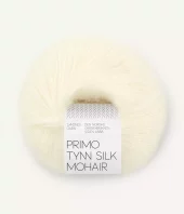PRIMO Tynn Silk Mohair 1012 Naturhvit