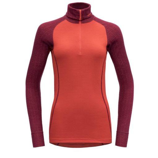 Devold  DUO ACTIVE WOMAN ZIP NECK Beetroot