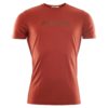 Aclima  LightWool T-shirt LOGO, Man Red Ochre