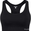 Stay In Place  Rib Seamless Bra Black