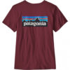 Patagonia  W P-6 Logo Organic Crew T-Shirt Chicory Red