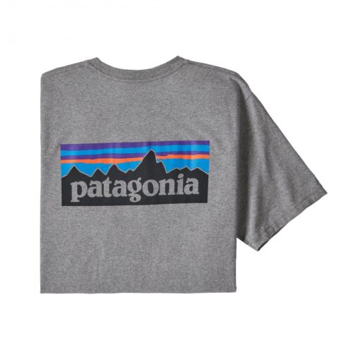 Patagonia  M P-6 Logo Responsibili-Tee Gravel Heather