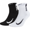 Nike  U NK MLTPLIER ANKLE 2PR Black/White