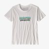 Patagonia  W´S Pastel P-6 Logo Organic Crew T White