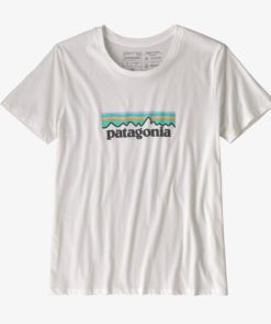 Patagonia  W´S Pastel P-6 Logo Organic Crew T White