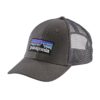 Patagonia  P-6 Logo LoPro Trucker Hat Forge Grey