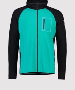 Mons Royale Mens Traverse Full Zip Marina Black
