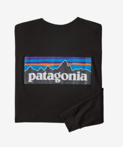 Patagonia  M's L/S P-6 Logo Responsibili-Tee Black