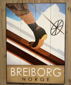 Villmarksdesign Retroskilt Breiborg Norge 43x58