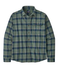 Patagonia  M´S L/S Cotton In Conversion Lw Fjord Flannel Shirt Graft/Hemlock Green