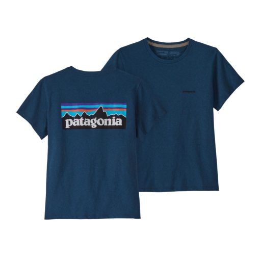 Patagonia  W´S P-6 Logo Responsibili-Tee Wavy Blue