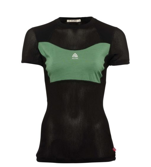 Aclima  Woolnet Light T-Shirt W´S Jet Black/Dark Ivy