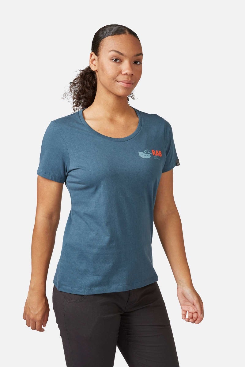 Rab  Stance Vintage Tee Wmns Orion Blue