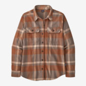 Patagonia  W´S L/S Organic Cotton Mw Fjord Flannel Shirt Comstock/Dusky Brown