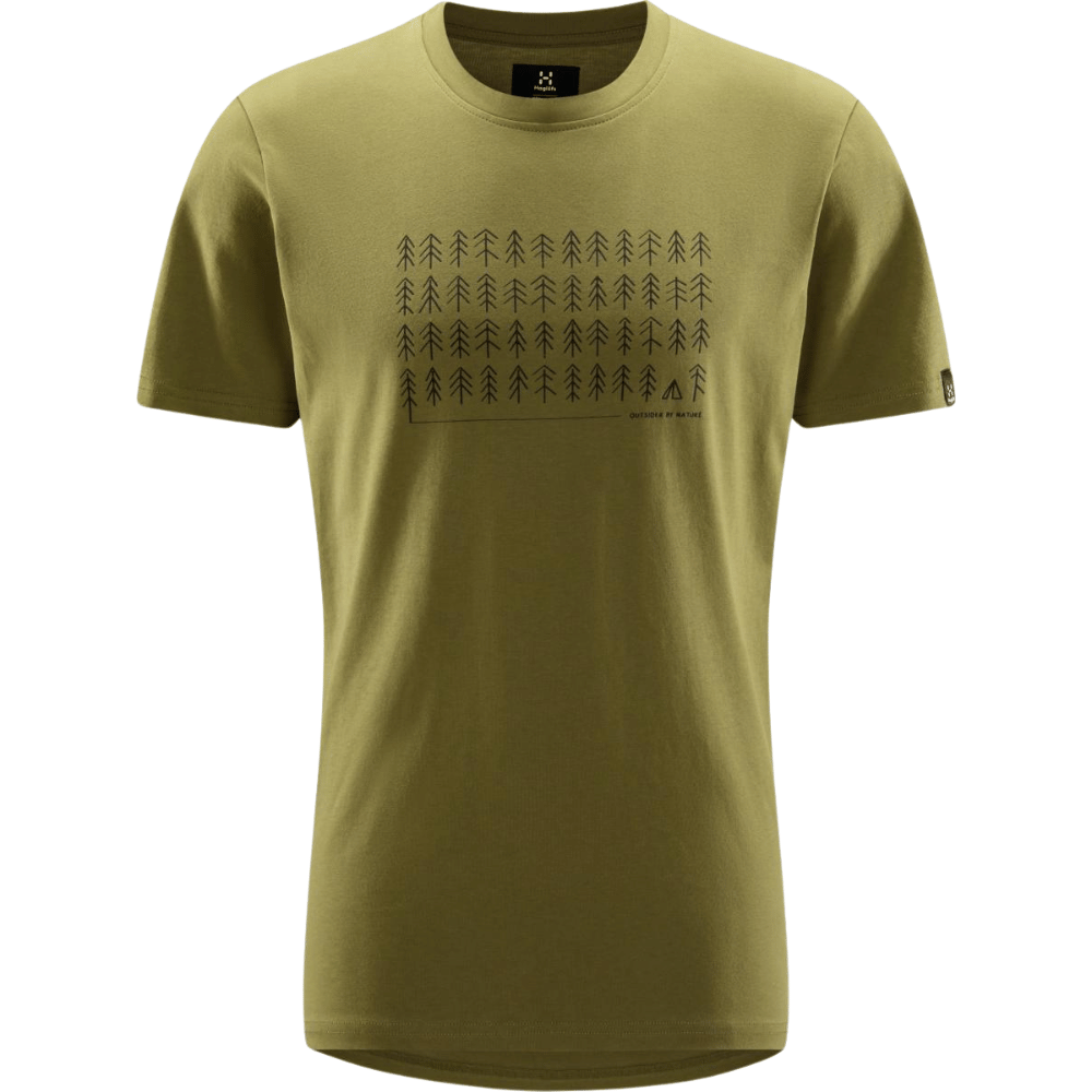 Haglöfs  Outsider By Nature Print Tee Men Olive Green