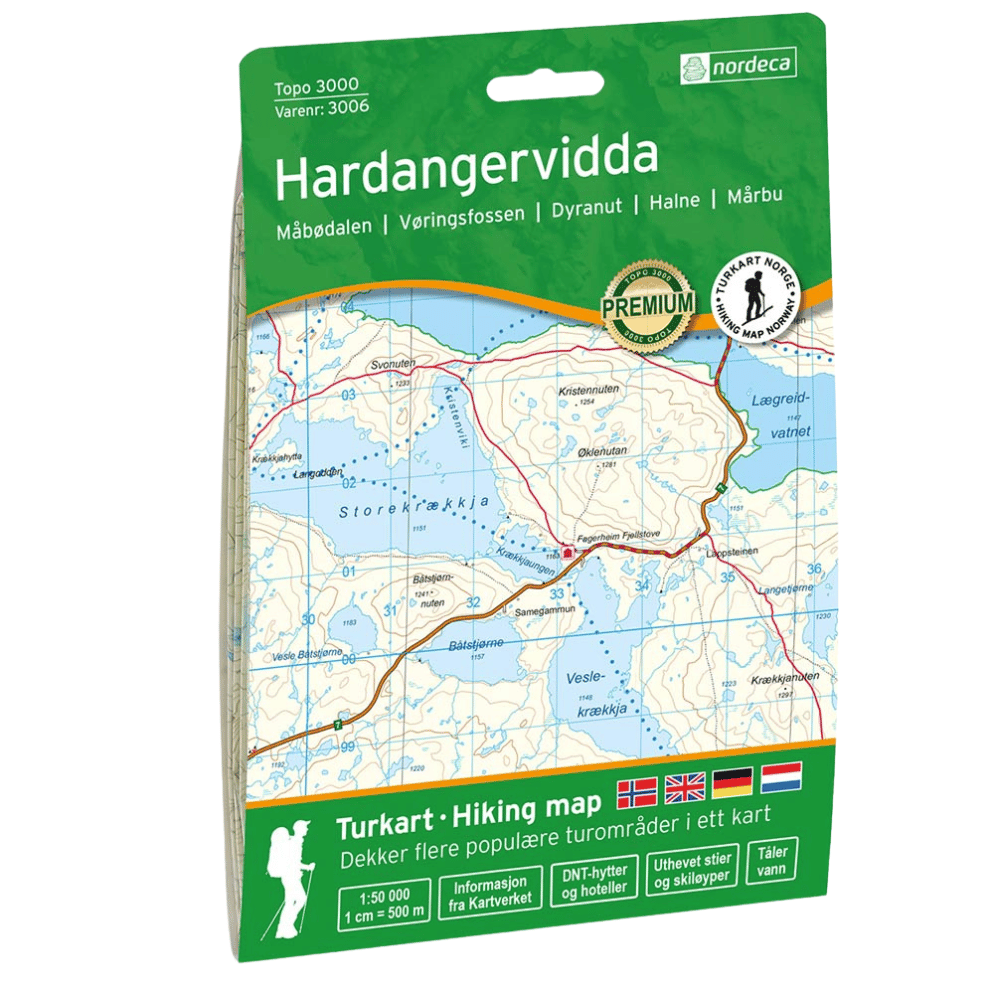 Nordeca  Hardangervidda 1:50 000