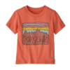 Patagonia  Baby Fitz Roy Skies T-Shirt Coho Coral