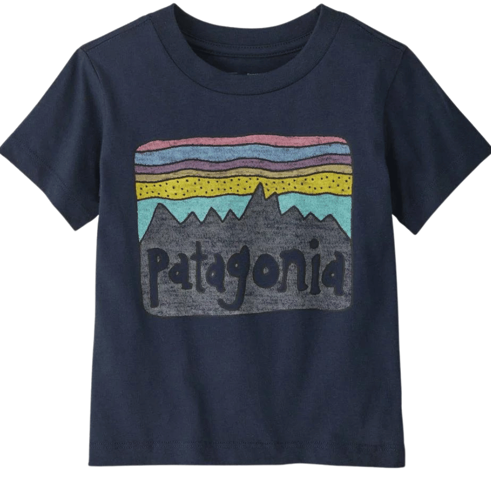 Patagonia  Baby Fitz Roy Skies T-Shirt New Navy