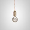 Crystal Bulb Pendel Klar/Messing