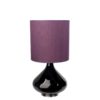 Flavia Bordlampe Burgunder 30x30