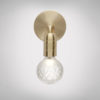 Crystal Bulb Vegglampe Frostet/Messing