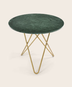 O Spisebord 80Ø Messingben