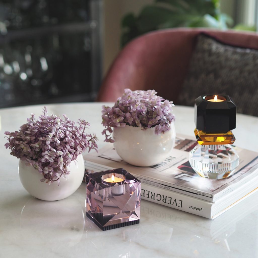 Reflections lysestaker i krystall for eske interior