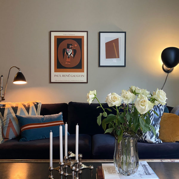 Stue hjemme hos Gudrun