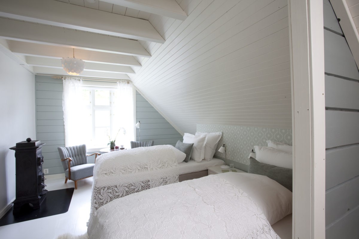 lys grønn soverom blasnes