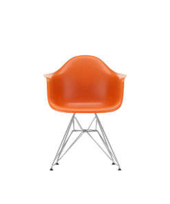 Eames Plastic Armchair DAR Chromed